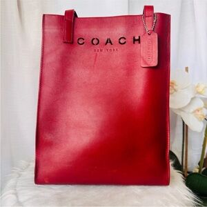 Rare Vintage Coach Cut Out Tote 1998 Italy EUC 6104
